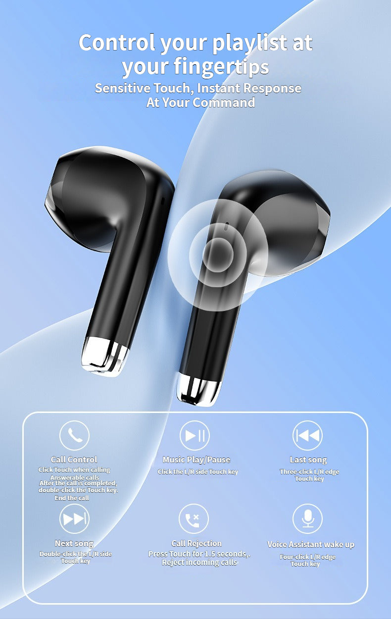 PWTEK IPX5 waterproof, 30 hours of TWS Bluetooth headset: enjoy uninterrupted music feast